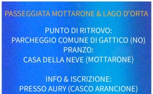 PASSEGGIATA MOTTARONE e LAGO D'ORTA @ Parcheggio comune di Gattico - NO